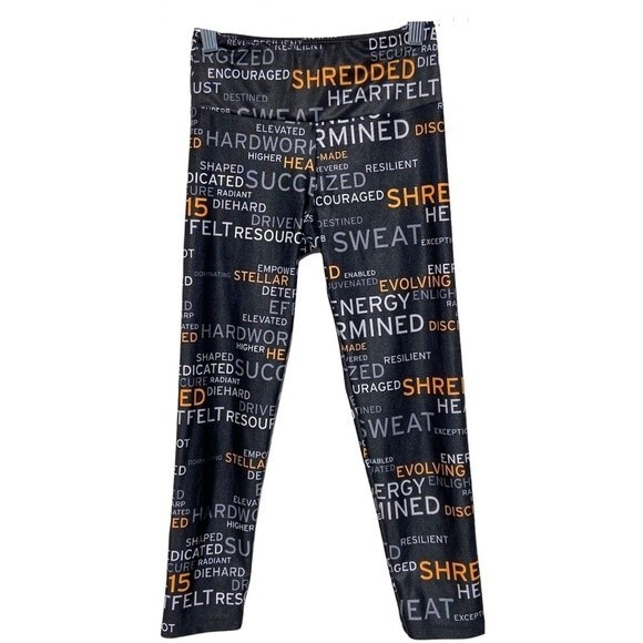 Goldsheep Affirmation Inspirational Quotes Printed Leggings XS NWOT - Picture 1 of 8